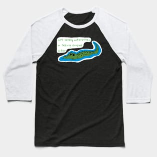 Introverted Alligator Baseball T-Shirt